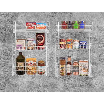 Smart Design Over Door Organizer with Adjustable Shelves