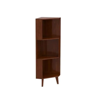 BALANBO 3-Shelf Corner Bookcase Eco-Friendly Design