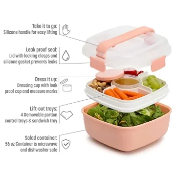Goodful Leak-Proof Bento Lunch Box Removable Compartments
