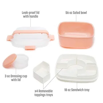 Goodful Leak-Proof Bento Lunch Box Removable Compartments