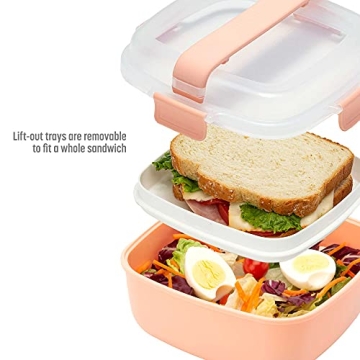 Goodful Leak-Proof Bento Lunch Box Removable Compartments