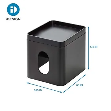 Stylish iDesign Cade Tissue Box Cover to Organize