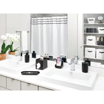 Stylish iDesign Cade Tissue Box Cover to Organize