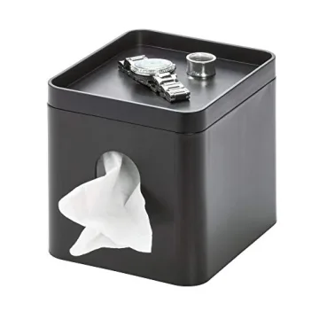 Stylish iDesign Cade Tissue Box Cover to Organize