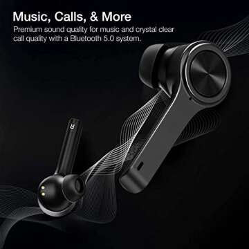 XClear Wireless Earbuds with Immersive Sounds True 5.0 Bluetooth in-Ear Headphones with Charging Cas...