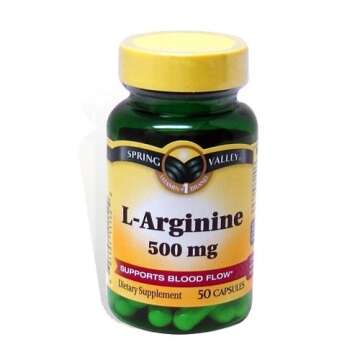 Spring Valley: 50 Capsules 500 Mg Ea. L-Arginine
