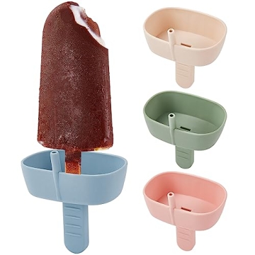 AODISTUCE Drip-Free Popsicle Holders with Straw - Mess-Free Summer Fun!