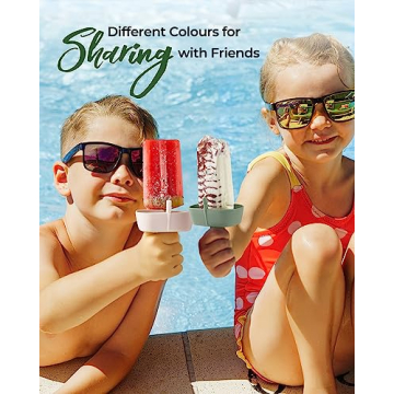 Drip-Free Popsicle Holders with Straw by AODISTUCE