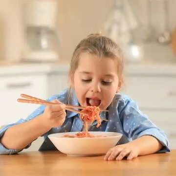 GLAMFIELDS Elegant Reusable Wooden Chopsticks 5 Pairs