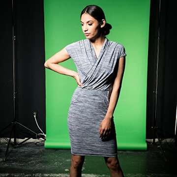 Savage Seamless Paper Photography Backdrop - Color #46 Tech Green, Size 53 Inches Wide x 36 Feet Long, Backdrop for YouTube Videos, Streaming, Interviews and Portraits - Made in USA