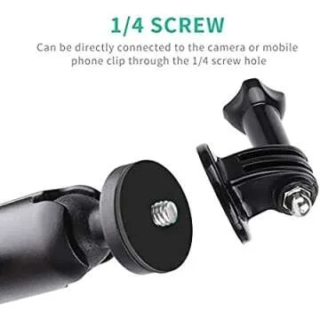 KARUIZI 360° Rotating Sports Camera Bracket,Motorcycle Mount for Go Pro Hero10/9/8/max/7/6/5/4 Action Camera Moto Bike Handlebar Mount,U-Shaped Handlebar Bracket (U- Handlebars)