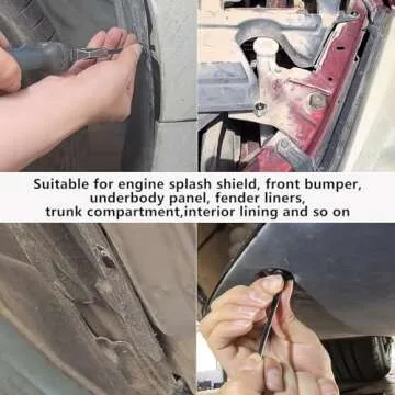 145Pcs Nylon Cable Tie Buckles for Automotive Use - Durable & Reliable