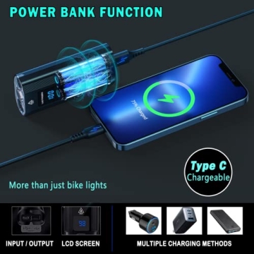 Bright VICTAGEN Bike Lights for Safe Night Cycling