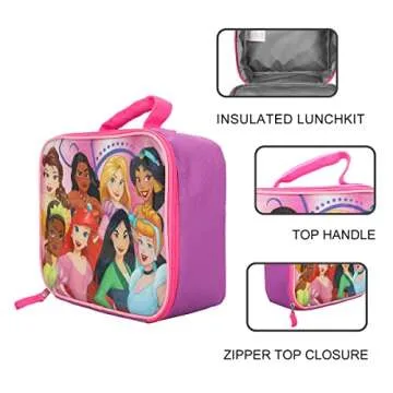 Disney Princesses Insulated Lunch Box for Kids