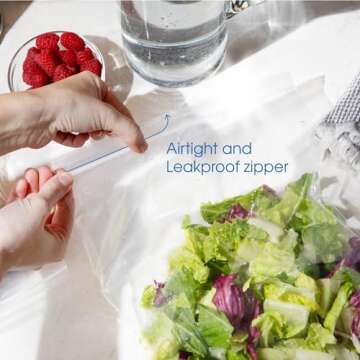 Spartan Industrial 10x13 Clear Zip Plastic Bags - 100ct