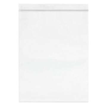Spartan Industrial 10x13 Clear Zip Plastic Bags - 100ct