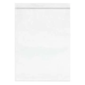 Spartan Industrial 10x13 Clear Zip Plastic Bags - 100ct