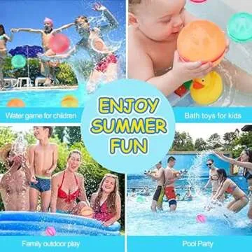 Reusable Self-Sealing Water Balloons - 16PCS for Fun Outdoors