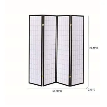 Stylish 4-Panel Folding Screen for Home and Office