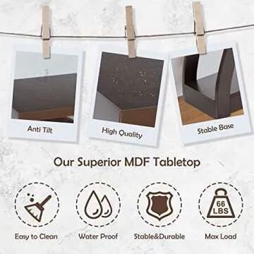 Elegant 3 Tier Console Table for Entryway and Living Room