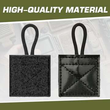 Ullnosoo Microphone Radio Holder, Mic Clip for Police, Super Strong Stitches No Breaking, Law Enforcement Radio Microphone Holder for Vest Accessories