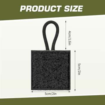 Ullnosoo Microphone Radio Holder, Mic Clip for Police, Super Strong Stitches No Breaking, Law Enforcement Radio Microphone Holder for Vest Accessories