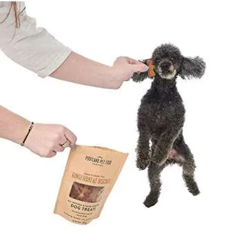 Portland Pet Food Company Gingerbread Healthy Dog Treats - Grain-Free, Human-Grade, Gingerbread Dog Treats - All Natural Dog Training Treats & Biscuits Made in the USA Only 1-Pack (5 oz)