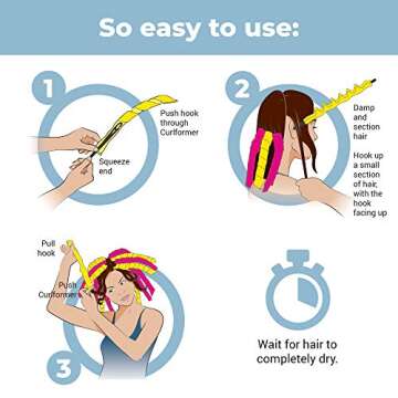 30 Heatless Barrel Curlers - Style for Extra Long Hair