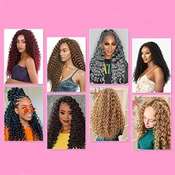 Deep Wavy Crochet Hair for Women 22inch Ocean Wave Style