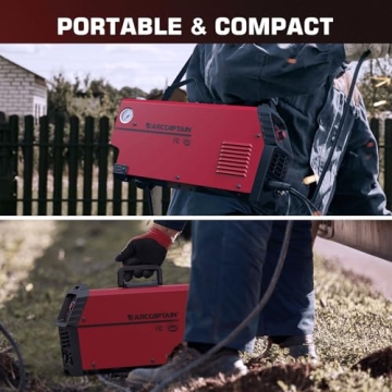 ARCCAPTAIN Plasma Cutter, [Large LED Display] 50Amps Cutter Machine with 110/220V Dual Voltage DC Inverter IGBT 1/2 Inch Clean Cut Post Flow and 2T/4T, for Beginners DIY