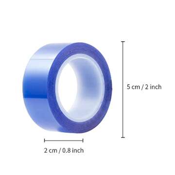 PYD Life 6 Rolls Heat Resistant Thermal Tape Blue 0.8 Inch x 52 Ft Sublimation Blanks Up to 250 C(48...