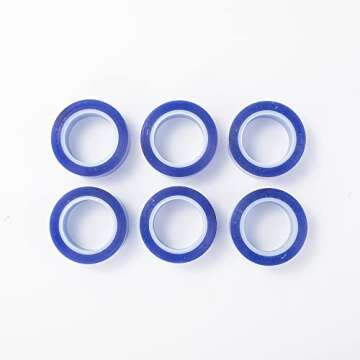 PYD Life 6 Rolls Heat Resistant Thermal Tape Blue 0.8 Inch x 52 Ft Sublimation Blanks Up to 250 C(480 F) for Sublimation Tumblers Mugs T-Shirts Print Heat Press