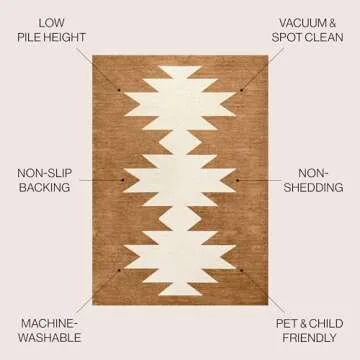 JONATHAN Y WSH110A-9 Chayton Minimalist Geometric Machine-Washable Indoor Area Rug