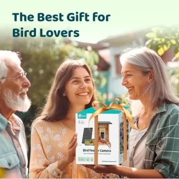 Birdfy AI Smart Bird Feeder with Camera, High-End Bamboo, Mini in Size, Solar Powered, Permanent AI Identifies 6000+ Bird Species with Motion Detection, Ideal Gift Present