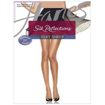 Hanes Silk Reflections Silky Sheer Pantyhose for All Occasions