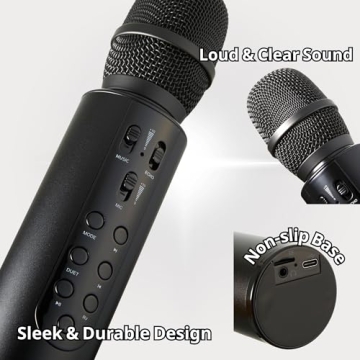 YONVO Wireless Karaoke Microphone with Bluetooth 5.3