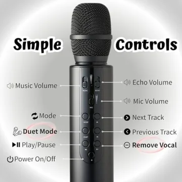 YONVO Wireless Karaoke Microphone with Bluetooth 5.3
