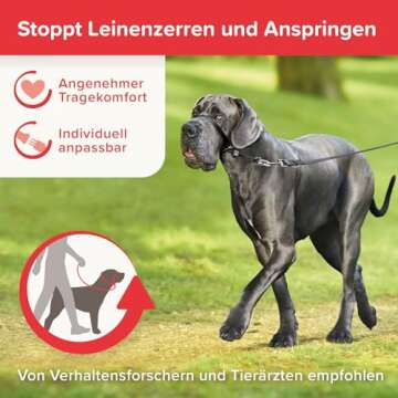 Beaphar Gentle Leader L Black - Perfect for Dog Training and Walking