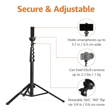 Amazon Basics 64-Inch Smartphone Tripod & Selfie Stick