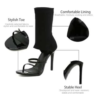 Stylish LVOMU Gladiator High Heel Sandals for Summer Wear