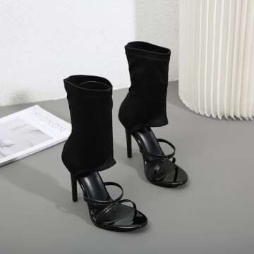 Stylish LVOMU Gladiator High Heel Sandals for Summer Wear