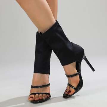 Stylish LVOMU Gladiator High Heel Sandals for Summer Wear