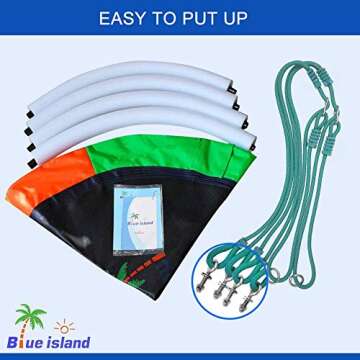 BLUE ISLAND 40" Tree Swing for Kids - Rainbow Durable