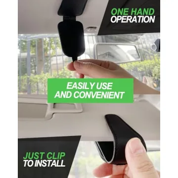 Teoenix Car Sunglass Holder 2 Pack - Magnetic Clips