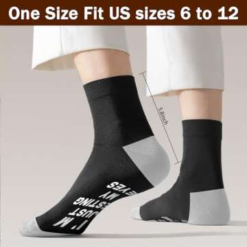 Dealswin Gifts for Dad Men: Birthday Gifts for Men Fathers Husband, I'm Not Sleeping I'm Just Resting My Eyes Socks Valentine's Day Gifts from Daughter Wife