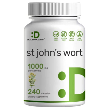 DEAL SUPPLEMENT St. John's Wort Extract 1000mg - 240* Capsules, Retains 3000mcg Active Hypericins | ...