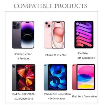 Car Carplay Cable for iPhone 15 16 15 Pro Max 15 16 Plus Cable, USB A to USB C for Carplay USB C Cord, iPad USB C Cable iPad Pro iPad Air 5th 4th Mini 6th Gen Car Charger Cable Cord Replacement 3FT