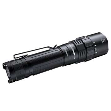 Fenix PD40R v3.0 High Lumen USB-C Rechargeable Flashlight, 3000 Lumen with Two ARB-L21-5000 and LumenTac Organizer