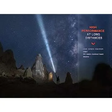 Fenix PD40R v3.0 High Lumen USB-C Rechargeable Flashlight, 3000 Lumen with Two ARB-L21-5000 and LumenTac Organizer