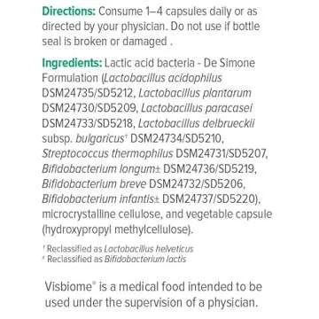 Visbiome High Potency Probiotics, 112.5 Billion CFU Live, 60 Caps